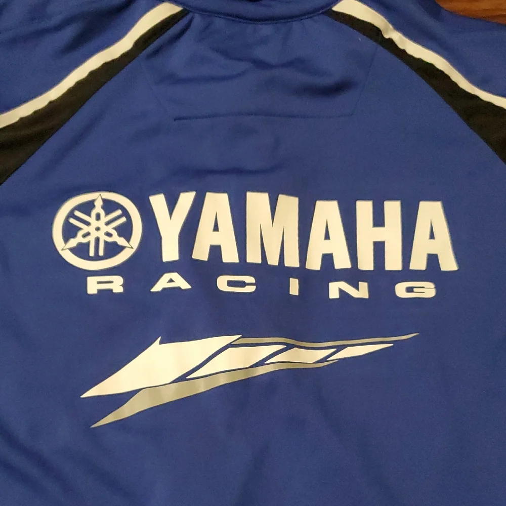 Yamaha Blue and Black Short Sleeve Quarter Zip Tee - Picture 8 of 12